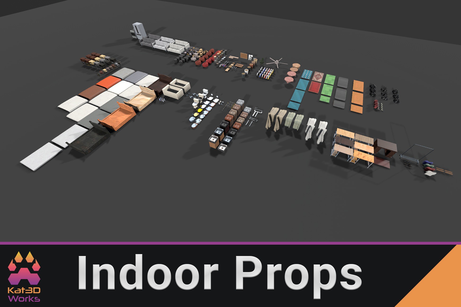 Unity Future Props Indoor Props | 3D Props | Unity Asset Store