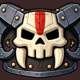 Dark Barbarian RPG Icons Inventory Skull Weapons, Armor, Loot, PvP Gear Pack