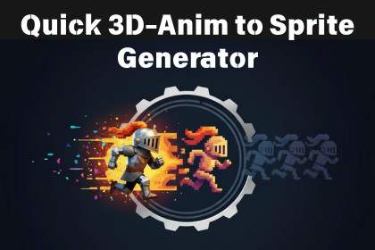 Quick 3D-Anim to Sprite Generator