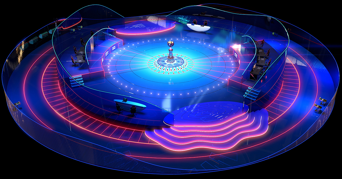 Esports Stage Environment - Futuristic 3d Arena Interior (Gaming ...