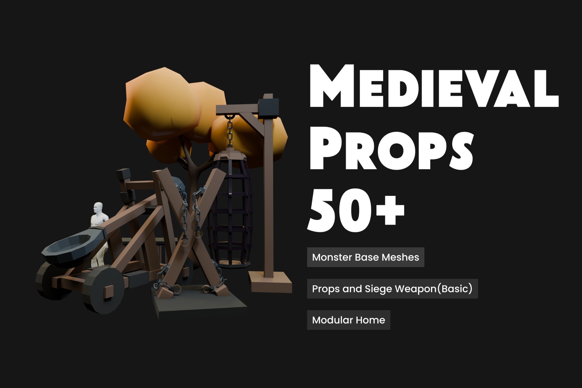 Midival Unity 50+ Medieval Props and Assets | 3D Furniture | Unity Asset Store