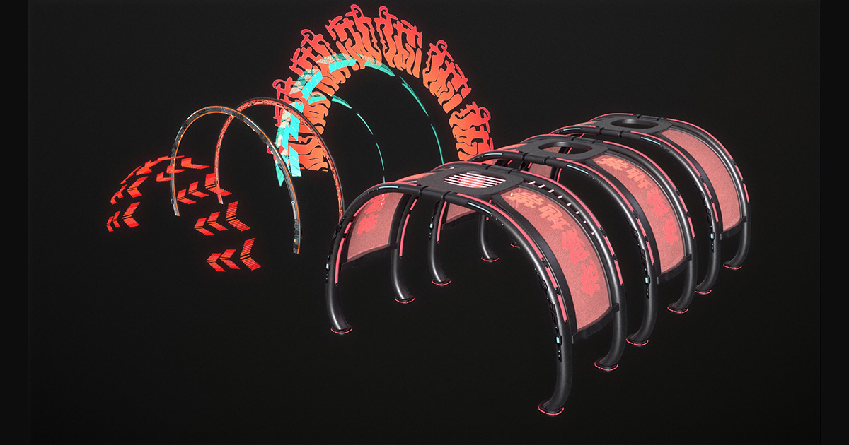 Sci Fi Arches | 3D Props | Unity Asset Store
