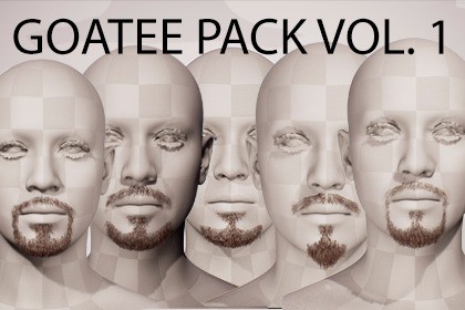 Goatee Beard Pack Vol. 1 Real-Time Facial Hair Styles