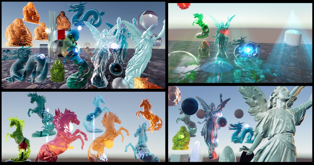 InfiniGLASS URP - Density based refractions and Subsurface scattering ...