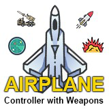 Airplane Controller with Weapons for Mobile and PC