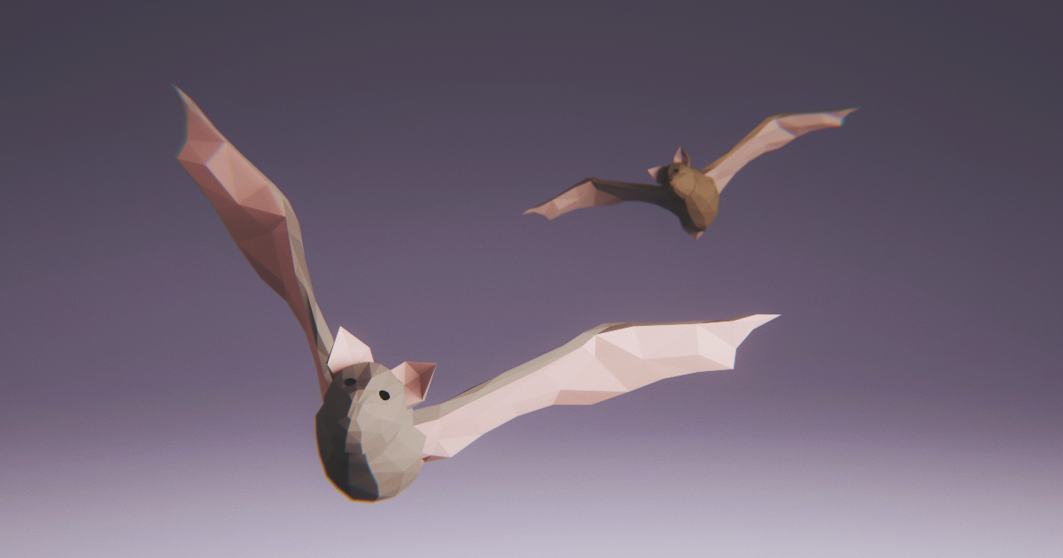 Low Poly Mammal: Bat | 캐릭터 | Unity Asset Store
