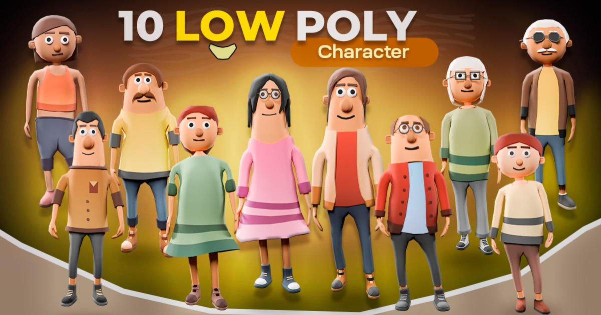 Low Poly Character Collection 3 | 3D Humanoids | Unity Asset Store