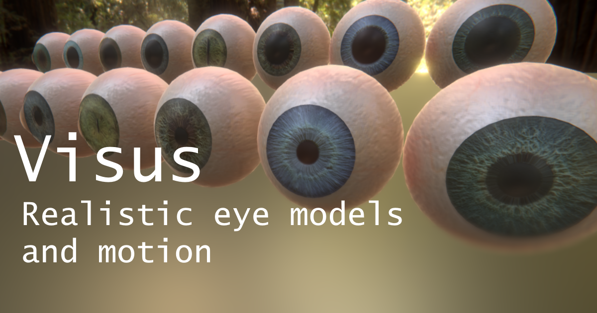 Eye Animation Unity Visus - Realistic Eyes and Motion | 3D 캐릭터 | Unity Asset Store