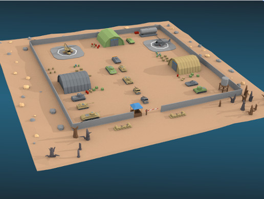 Low Poly Military Base Pack | 3D | Unity Asset Store