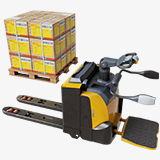 Forklift with Pallet 01 Yellow URP HDRP Textures