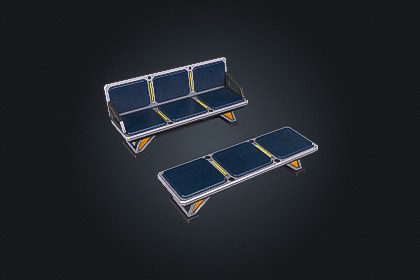 SCI-FI Bench V1 - Futuristic | Game Ready PBR | Built-In & URP Compatible