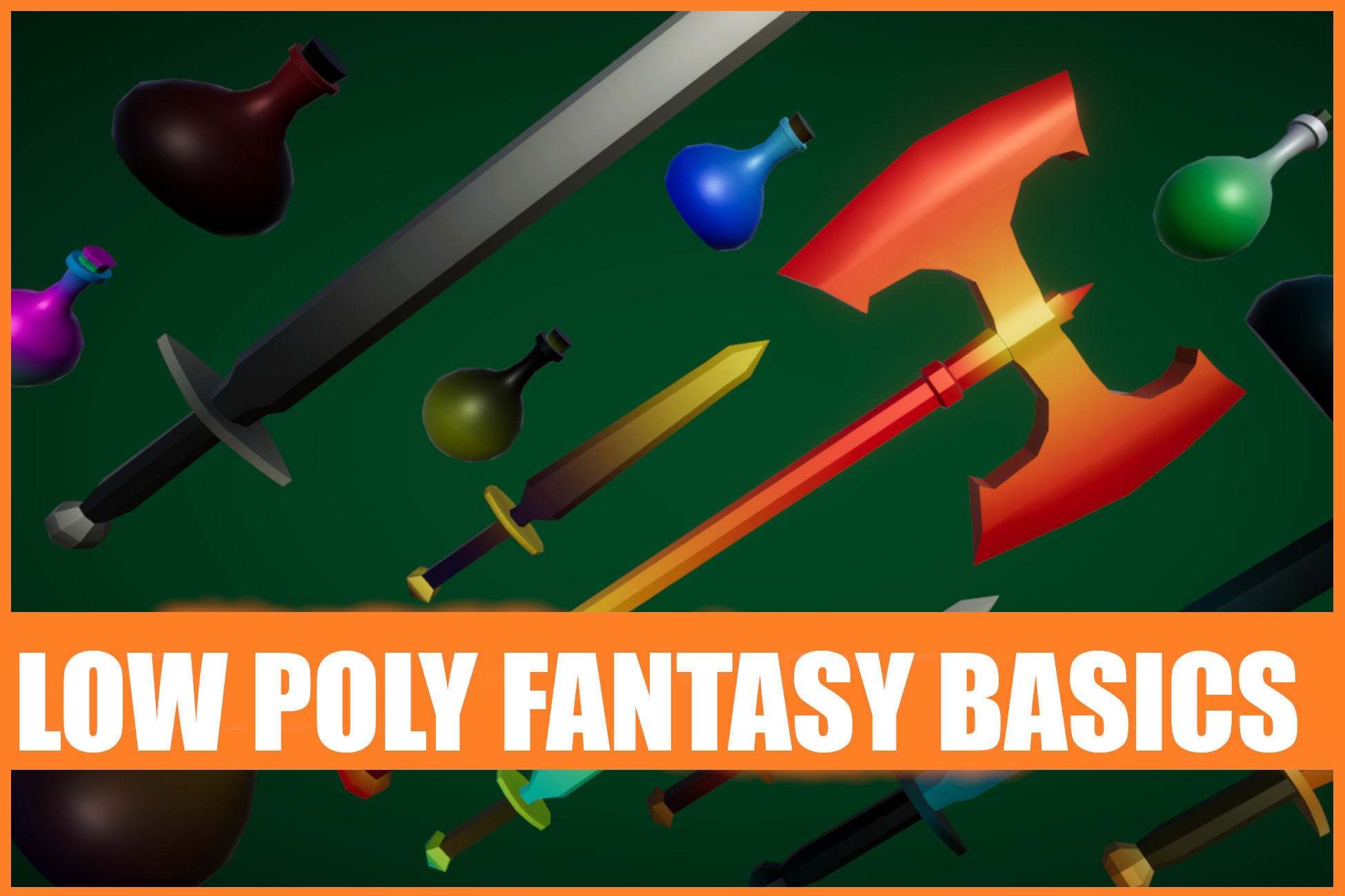 Low Poly Fantasy - Basics Pack | 3D Weapons | Unity Asset Store