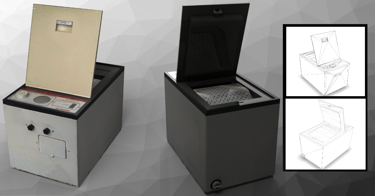 Old soviet washing machine | 3D Electronics | Unity Asset Store