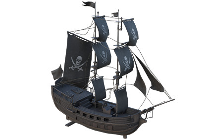 Pirate Sailing Ship URP HDRP Textures