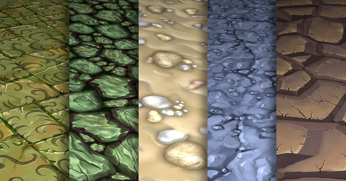 Texture Set Vol.45 Hand Painted Ground | 2D Floors | Unity Asset Store