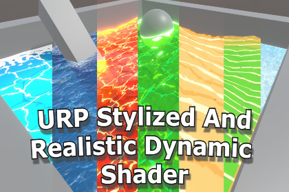 URP Stylized And Realistic Interactive Water and Liquid Shader