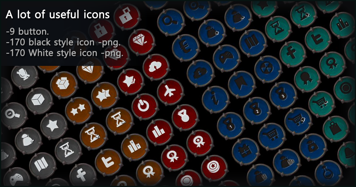 Unity Tools Icons Set A lot of useful icons_04 | 2D Icons | Unity Asset Store