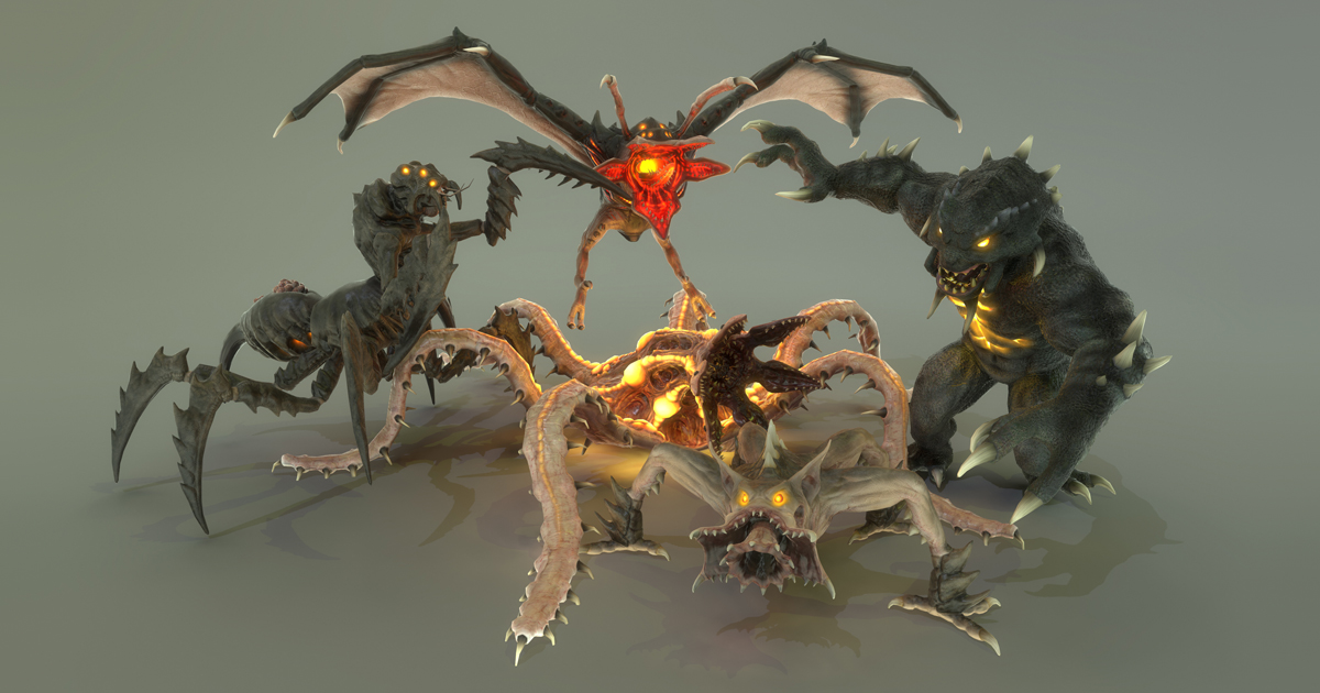 MONSTER PACK VOL 1 | 3D Creatures | Unity Asset Store