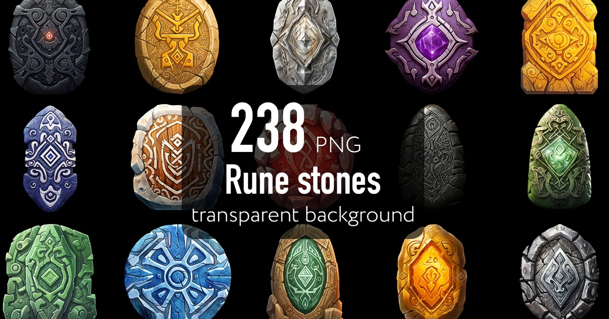Rune stones | 2D | Unity Asset Store