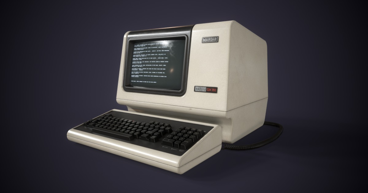 Vintage Computer 80s | 3D Electronics | Unity Asset Store