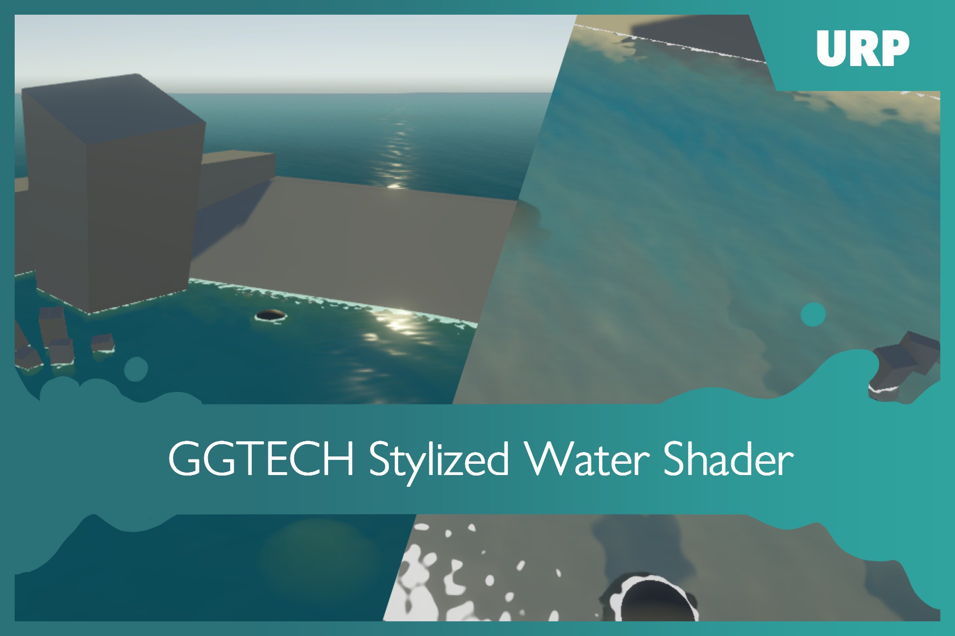 Unity Shadergraph Water Ripple URP Stylized Water Shader | VFX Shaders | Unity Asset Store