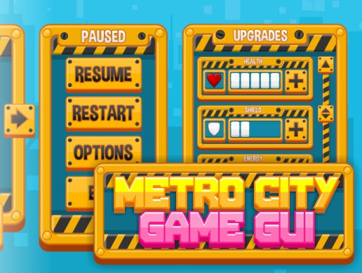 Metro City - Game GUI | 2D Icons | Unity Asset Store