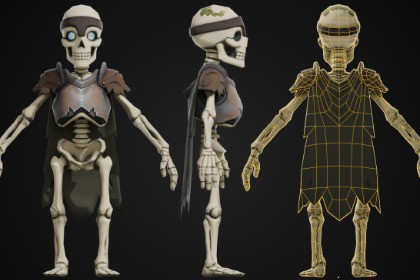 Stylized Skeleton Character - Rogue