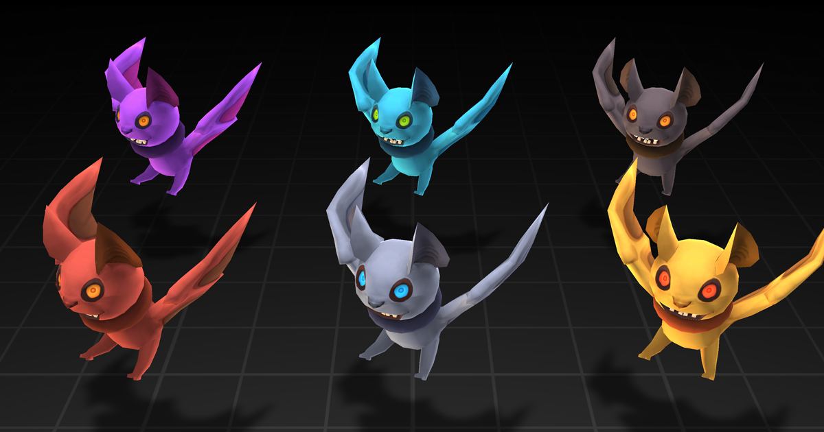 Poly HP - Bat | 3D 生物 | Unity Asset Store