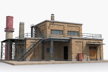 Industrial Factory Building – Variant 15