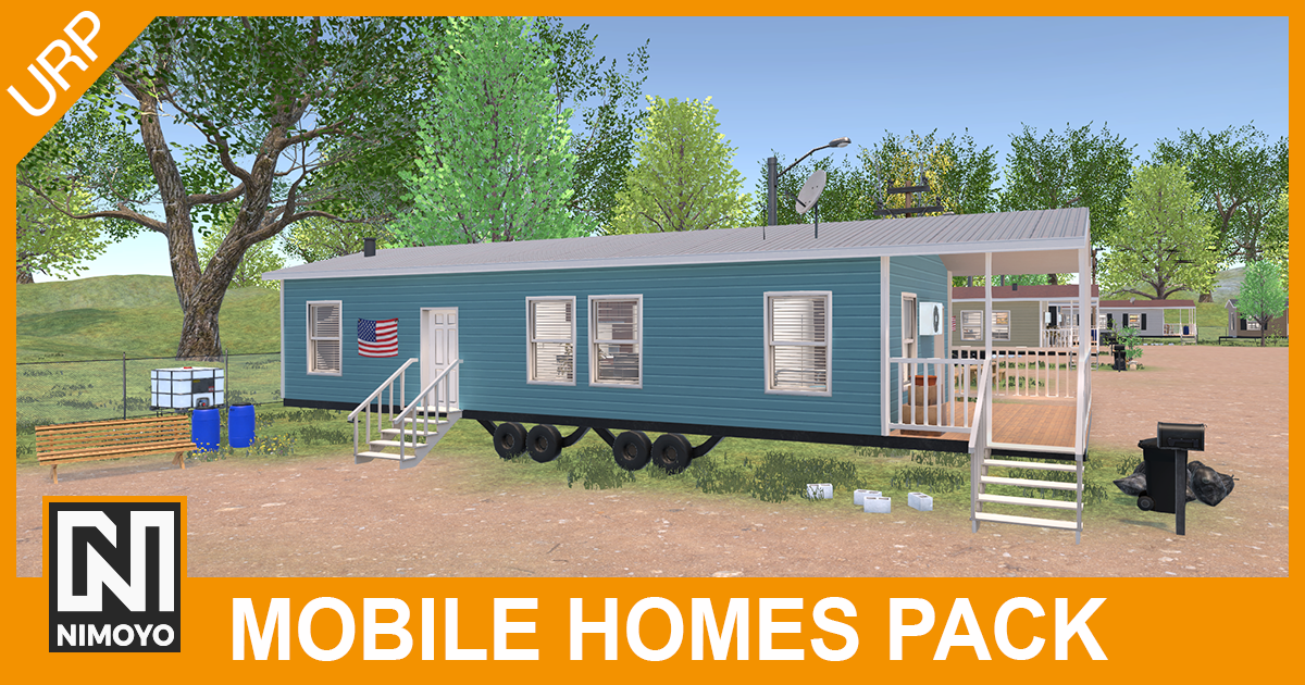 Mobile Homes Pack (URP) | 3D Urban | Unity Asset Store