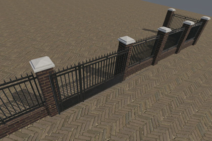 Modular Garden Railing Wall