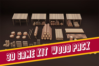 3D Game Kit-Wood Pack