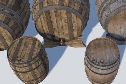 Old Wooden Barrels 2