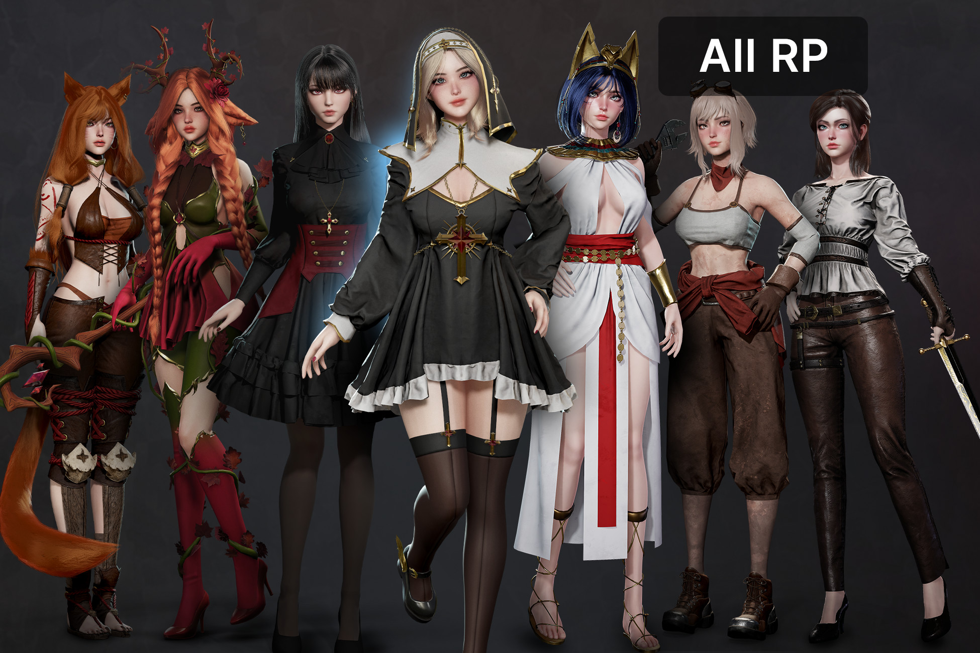 Fantasy Medieval Girls Collection