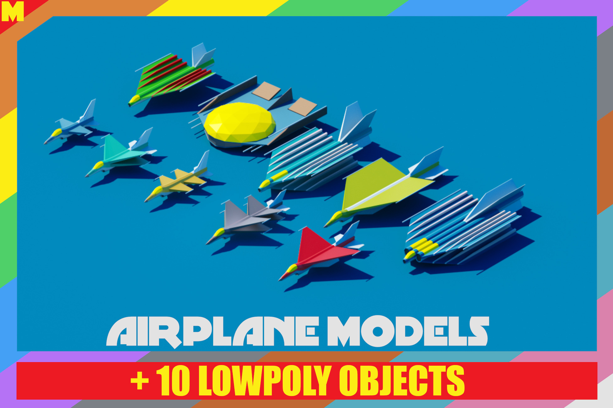 10 Airplane Models Pack | 3D Air | Unity Asset Store