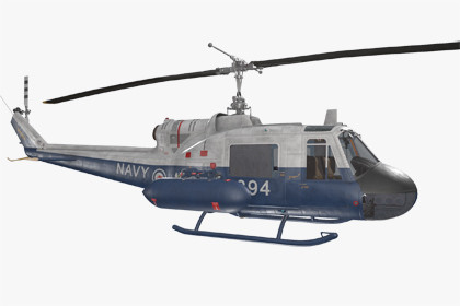 UH-1B Australia Navy Basic Animation
