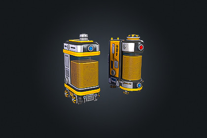 SCI-FI Liquid Container V1–FTR Fluid | Game Ready PBR | Built-In & URPCompatible