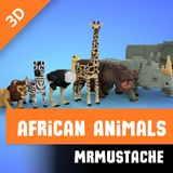 Voxel African Animals Pack
