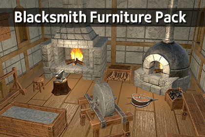 MAR-Medieval Blacksmith Furniture Pack