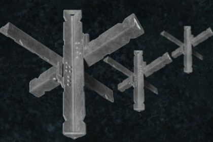 Military Anti Tank Hedgehogs N2 Series Metal Fortress Obstacle