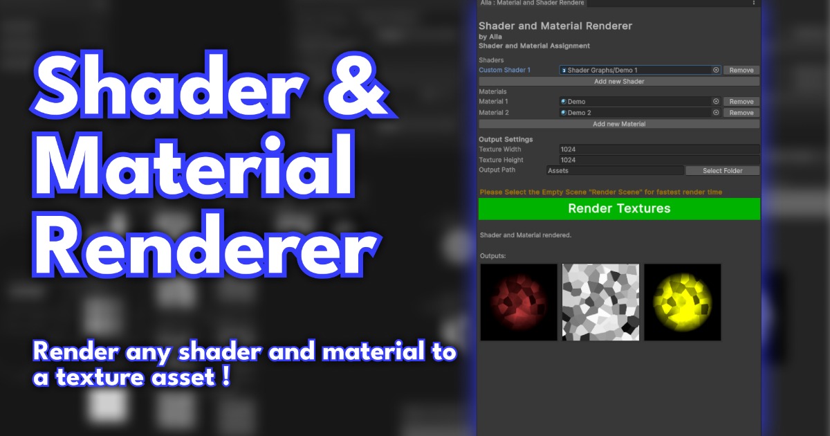 Shader and Materia Renderer | Utilities Tools | Unity Asset Store