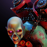 TNT-armed Zombie with a Stopwatch | Stylized