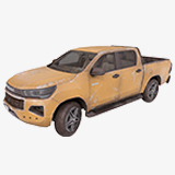 Pickup Truck 04 Brown Dusty URP HDRP Textures