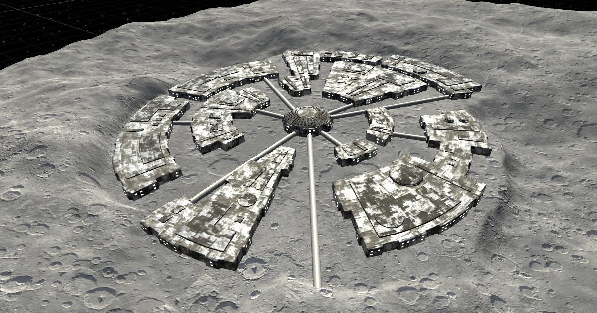 Moon Scene Unity Moon City | 3D Sci-Fi | Unity Asset Store