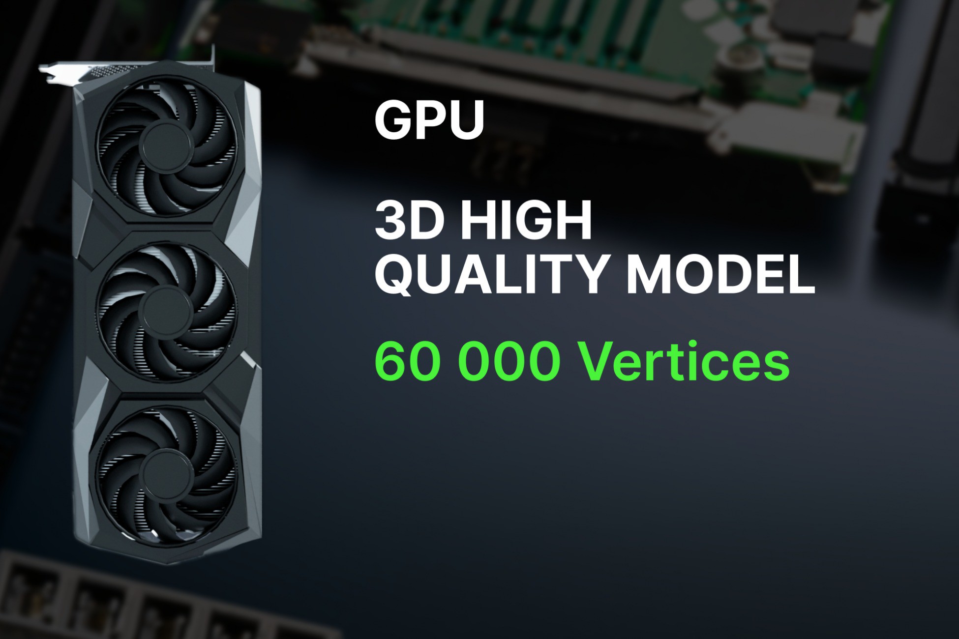 GPU 3D Model | 3D Electronics | Unity Asset Store