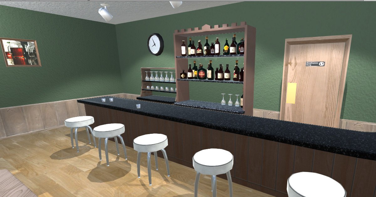 Bar Asset Unity Simple Bar/Restaurant | 3D Urban | Unity Asset Store