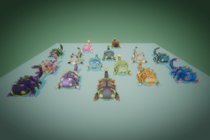 Flareback - Stylized Fantasy Monster (Rig + Animation) – PixeliusVita