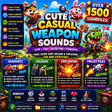 Cute Casual Weapon Sounds – Funny Gunshots, Reloads & Explosions
