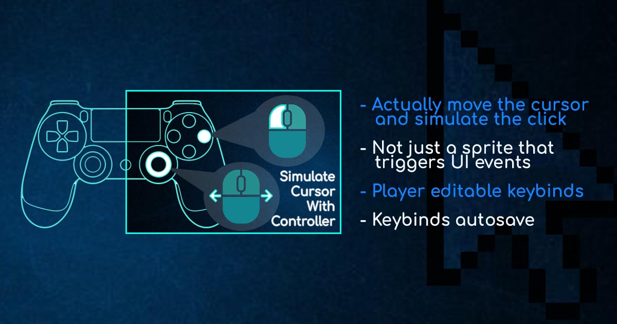 Mouse Simulation With Controller | 入出力管理 | Unity Asset Store