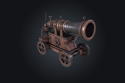 Steampunk Cannon V1 – Fantasy Weapon | Built-In & URP Compatible